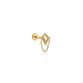Stud Piercing - Connected chain